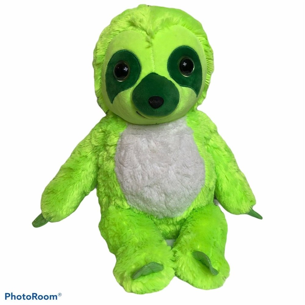 Toy Factory Sloth 17" Neon Green Plush Sloth